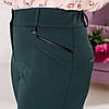 Зелені укорочені брюки великого розміру (46-58), фото 4