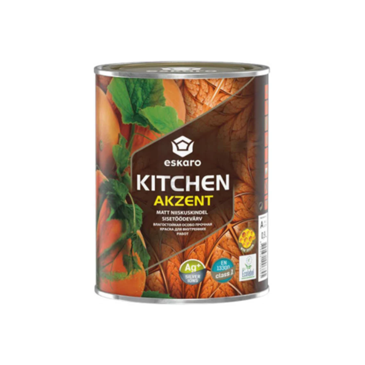 Вологостійка фарба для стін та стелі Eskaro Akzent Kitchen 0.9л, фото 1