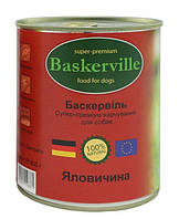 Влажный корм для собак Baskerville Говядина 400 г