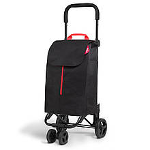 Сумка-візок господарська Gimi Twin 50 літрів чорна