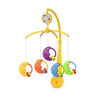 Мобыль детский пластиковый самозаводной с игрушками, Луна Alexis Baby Mix, 36х9,5х51,5 см., разноцветный