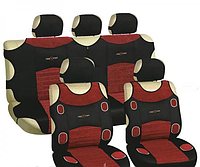 Майка сидения полный комплект красно-черный велюр Prestige MILEX 7249/7