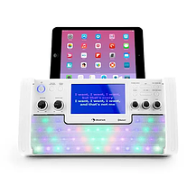 Світлодіодна караоке-система DiscoFever Bluetooth LED 7-дюймовий TFT-екран CD USB чорний, Німеччина, фото 3
