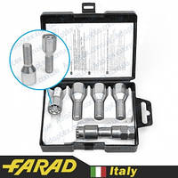 FARAD MICROLOCK | Болты секретки М12х1.5х30 Конус для узких отверстий в дисках Внутренний ключ 17-19