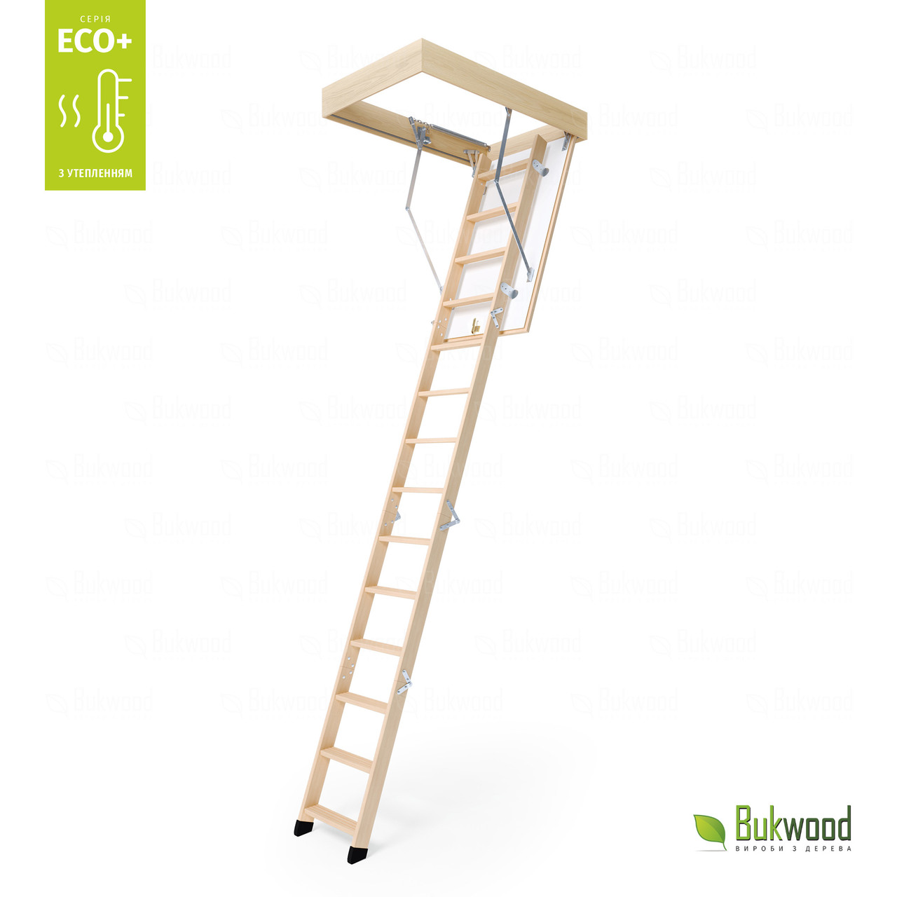 Чердачная лестница Bukwood ECO+ Long высота 305 см - фото 2 - id-p1356108036