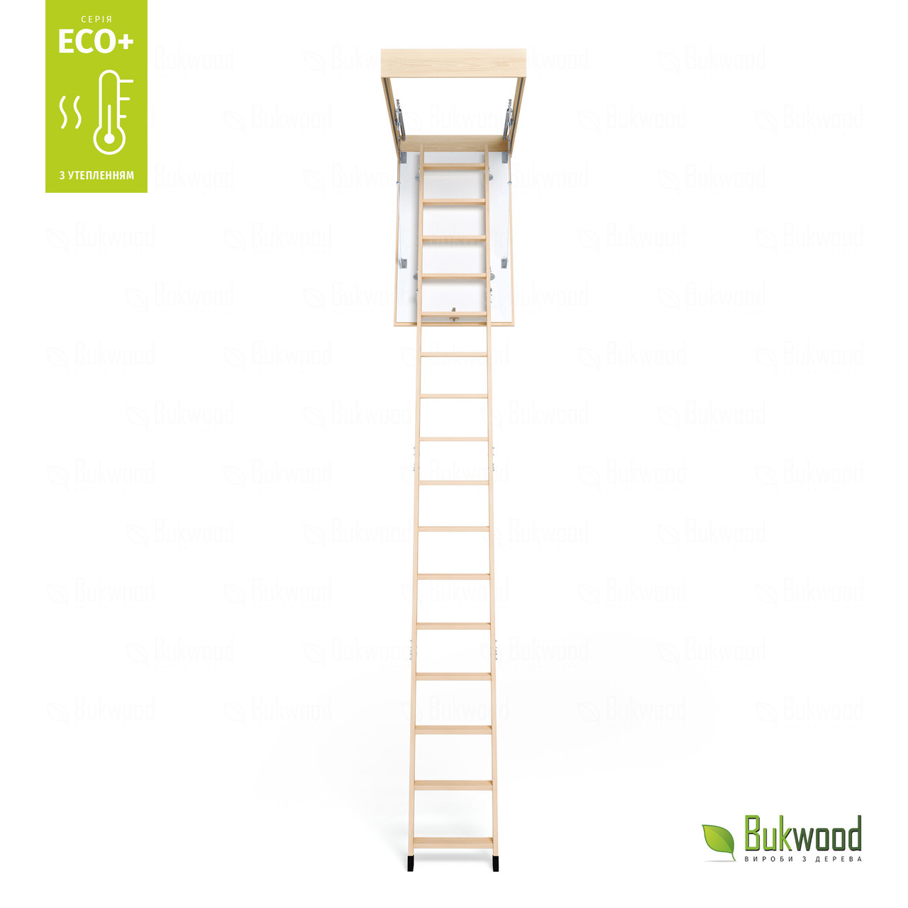 Чердачная лестница Bukwood ECO+ Long высота 340 см - фото 3 - id-p1356120306