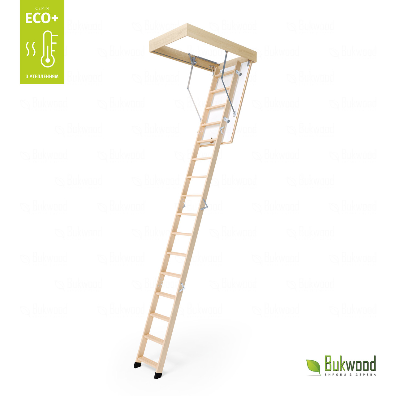 Чердачная лестница Bukwood ECO+ Long высота 340 см - фото 2 - id-p1356120306