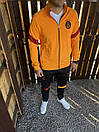 Спортивный костюм мужской демисезонный оранжевый черный Nike Orange, фото 3