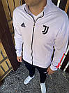 Спортивний костюм чоловічий весняний-осінній чорно білий без капюшона Adidas, фото 2