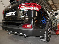 Фаркоп Kia Sorento 2 XM 2012-2015 (Кіа Соренто 2 ХМ) оцинкований Швидкознімний автомат на ручці