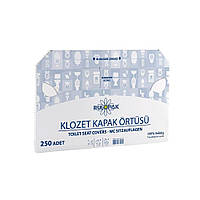 Покриття паперові на унітаз Rulopak, 1/2 складання, 250 шт.
