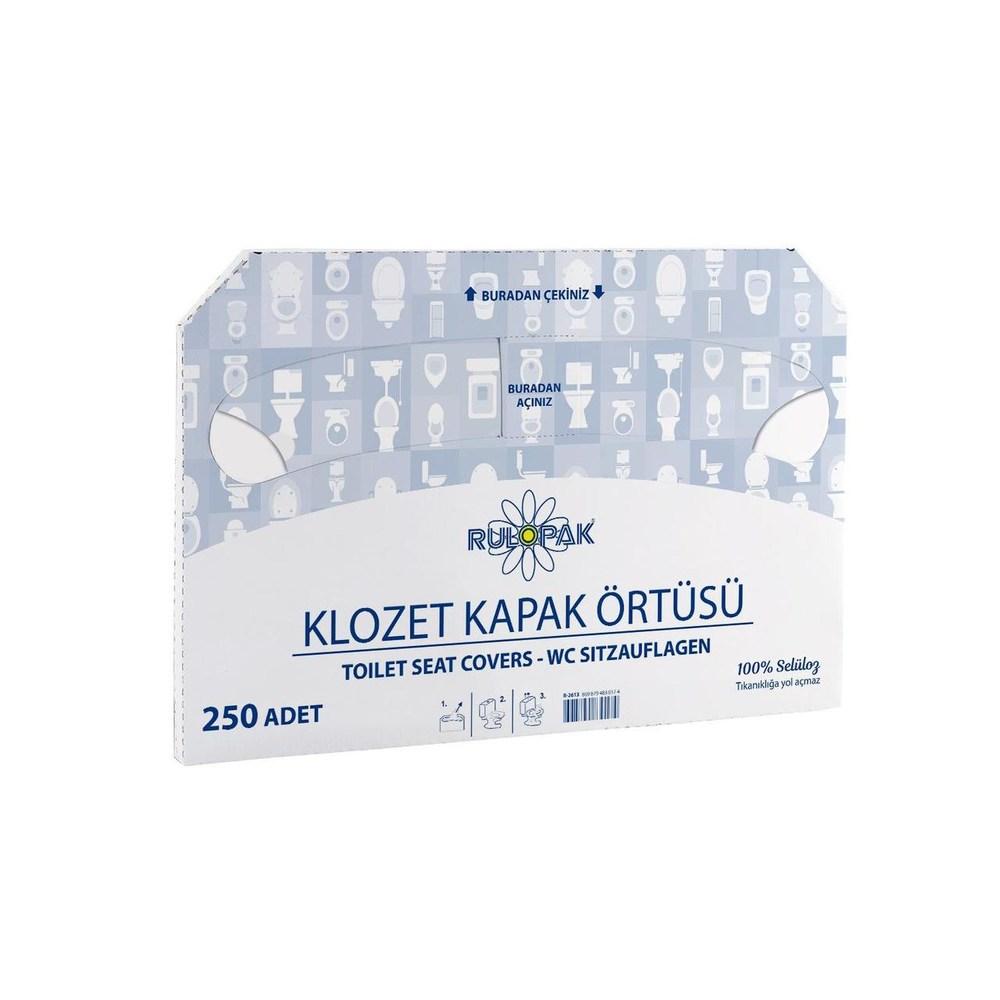 Покриття паперові на унітаз Rulopak, 1/2 складання, 250 шт.