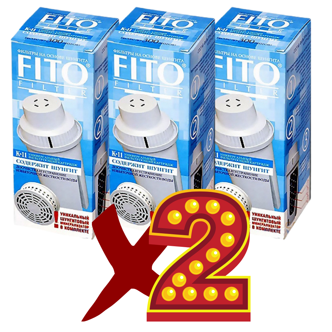 Картридж для фильтра кувшина FITO К-11 комплект из 6 шт (для Brita Classic, Новая вода, Аквафор В15 и В16) - фото 1 - id-p1589784310