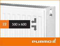 Стальной панельный радиатор PURMO Compact 22 500x 600