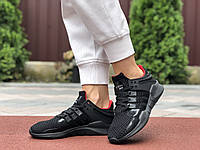 Женские кроссовки Adidas Equipment черные с красным демисезонные адидас легкие стильные повседневные 40