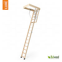 Чердачная лестница с термоизоляционной крышкой Bukwood Luxe Long 120х60