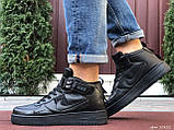 Кросівки чоловічі Nike Air Force чорні, фото 3