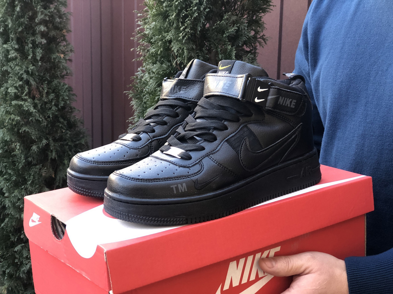 Кросівки чоловічі Nike Air Force чорні