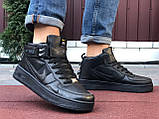 Кросівки чоловічі Nike Air Force чорні, фото 5