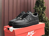 Кросівки чоловічі Nike Air Force чорні 41, фото 3