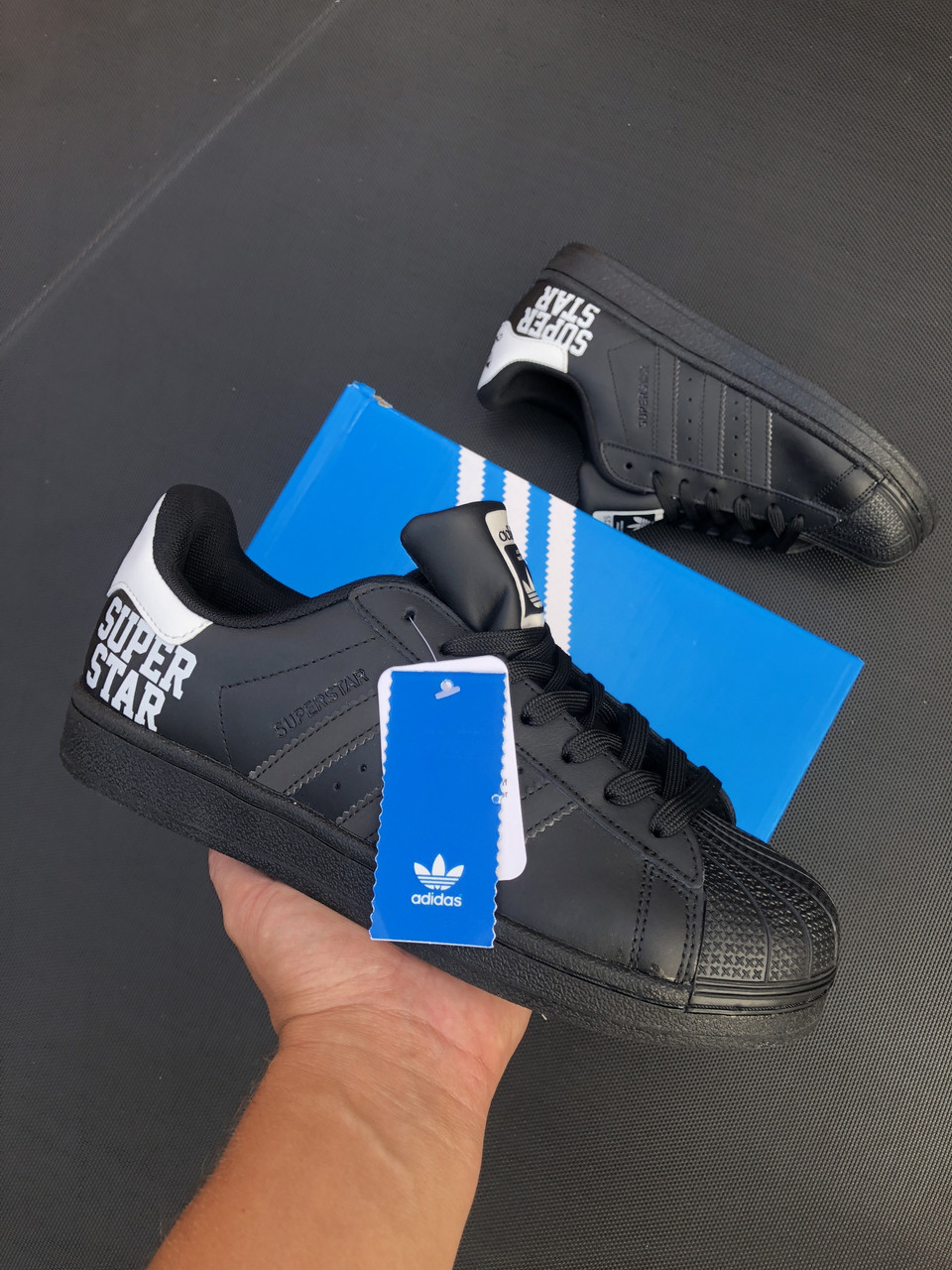 Кросівки чоловічі Adidas Superstar чорні