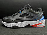 Чоловічі кросівки Nike M2K Tekno чорно білі \ сині 43, фото 3