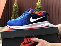 Мужские демисезонные кроссовки Nike Zoom синие с белым 41