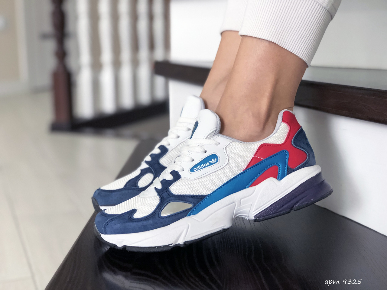 Adidas falcon crystal white sale