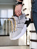 Чоловічі кросівки Nike Air Force 270 сірі з білим [40 - 45 р.] (40 - 25.6 см), фото 4