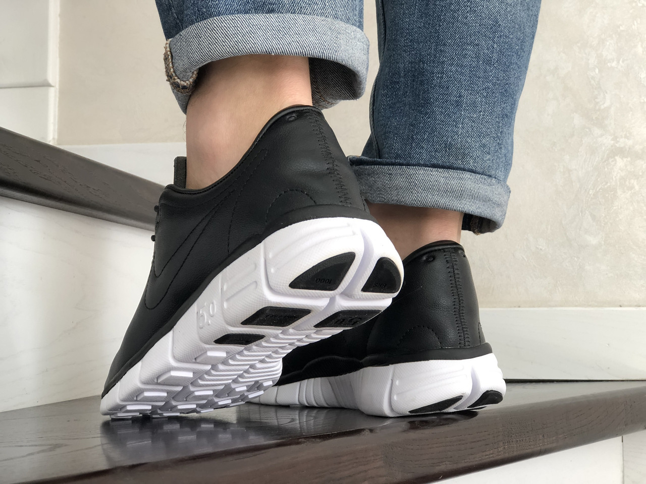 Womens nike free run 5.0 best sale black