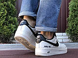 Кросівки чоловічі Nike Air Force Gore-Tex білі з чорним 44, фото 5