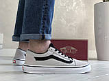 Кеди чоловічі демісезонні Vans (ванс) світло-сірі, фото 3
