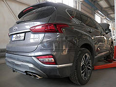 Фаркоп Hyundai Santa Fe 3 DM 2012-2020 (Хендай Санта Фе 3) оцинкований Швидкознімний автомат на ручці