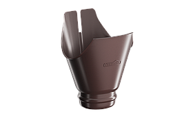 Лійка для ринви металев 128/87 мм