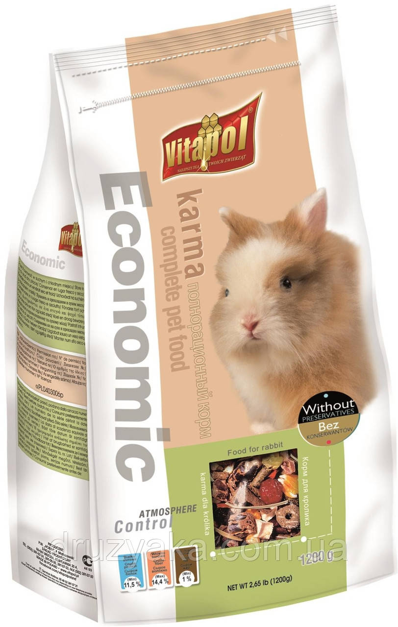 Корм Vitapol Economic для кролика, 1200 г