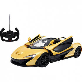 Машинка на радиоуправлении McLaren P1 GTR Rastar 75160 желтый, 1:14