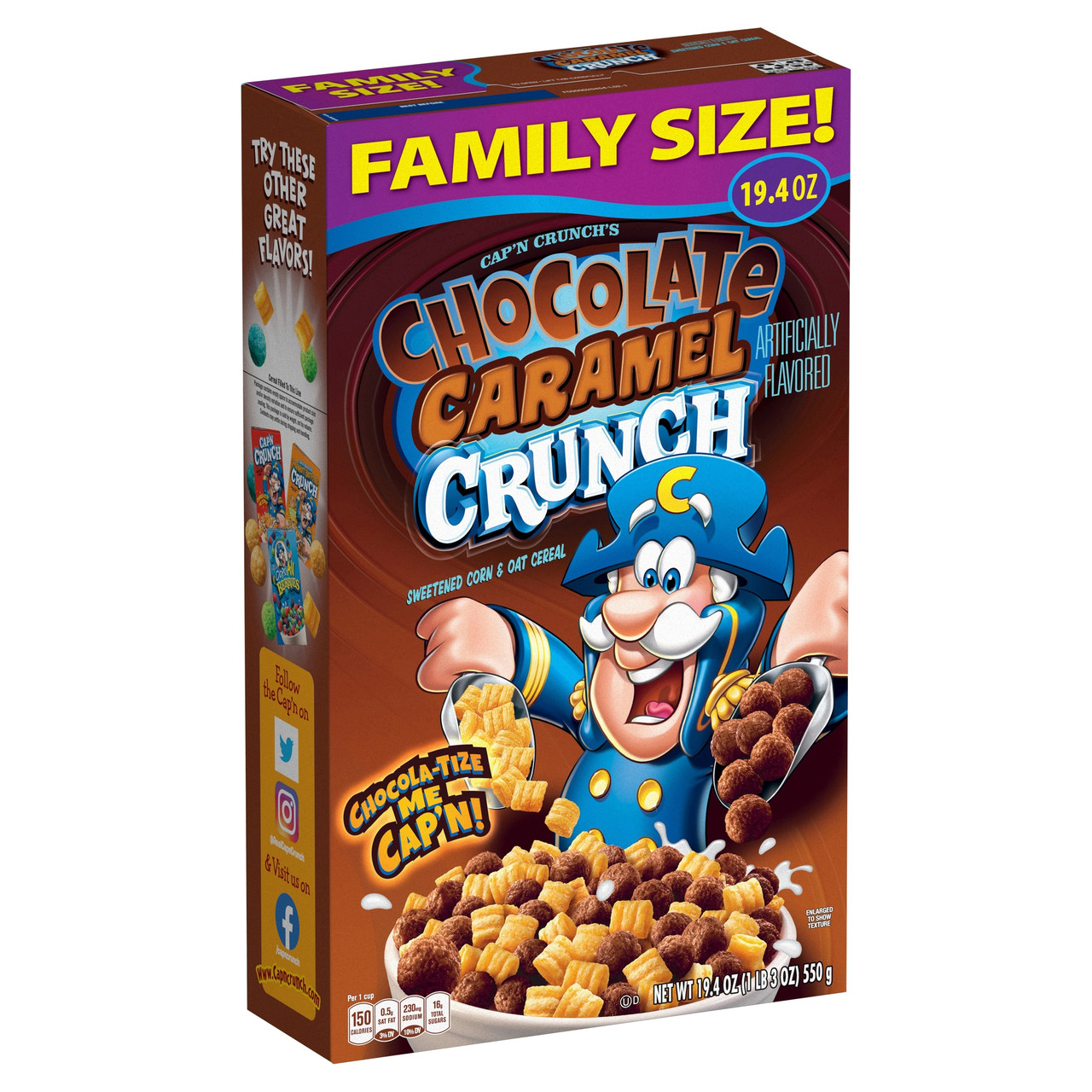 Сухий сніданок Cap’n Crunch’s Chocolate Caramel Crunch 550g