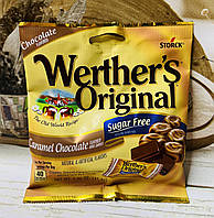 Шоколадні карамельки без цукру Werther's Caramel Chocolate Hard Candies