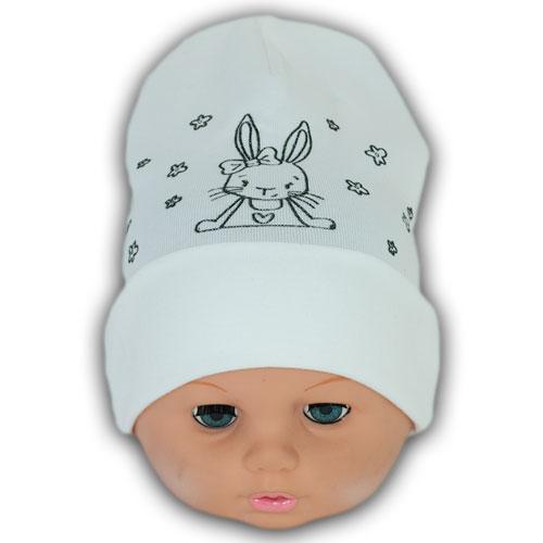 Одинарная шапка трикотажная для девочки Одинарная шапка трикотажная для девочки