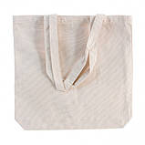 Еко сумка шопер без малюнка 300 г/м2 "СОФІЯ" з довгими ручками та широким дном друк логотипу, фото 4