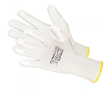 Рукaвиці Artmas нейлонова поліретан біла RnyPu White size 10 (пара) (Польща); 1/12/240