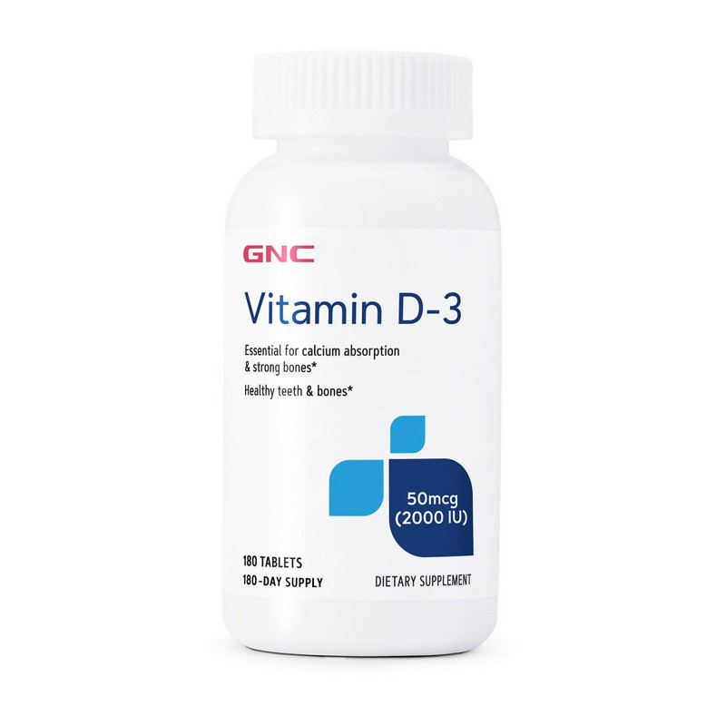 Вітаміни GNC VITAMIN D3 2000 180 таблеток