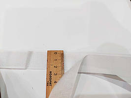 Застежка текстильная лента липучка, пришивная на метраж. 25 мм белая