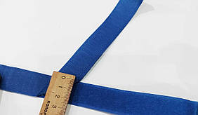 Застежка текстильная лента липучка, пришивная на метраж. 25 мм синяя