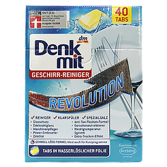 Таблетки для посудомийної машини революційні Денк Міт Denk Mit mp-revolution 40tbs 840g 5шт/ящ (Код: 00-00010943)