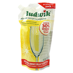 Засіб для миття посуду саше лимон Людвік Ludwik plyn do naczyn cytrynowy 450g 15шт/ящ (Код: 00-00010926)