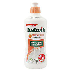 Засіб для миття посуду персик Людвік Ludwik plyn do naczyn brzoskwiniowy 450g 20шт/ящ (Код: 00-00010910)