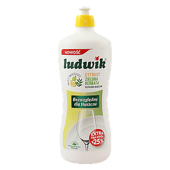 Засіб для миття посуду цитрусовий чай Людвік Ludwik plyn do naczyn cytrusy/herbata 900g 12шт/ящ (Код: 00-00010915)