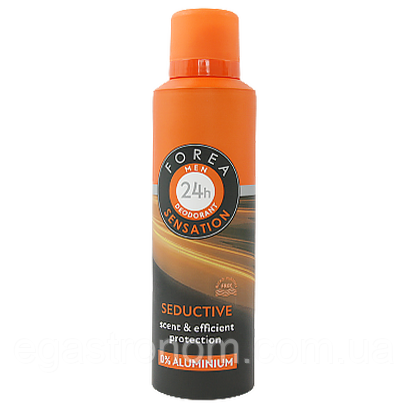 Дезодорант чоловічий спокусливий Фореа Forea men sensation seductive 24h 200ml 21шт/ящ (Код: 00-00011328)