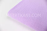 Муслін однотонний двошаровий жатий, колір бузковий, ширина 140 см No МЖ-3-58, фото 2